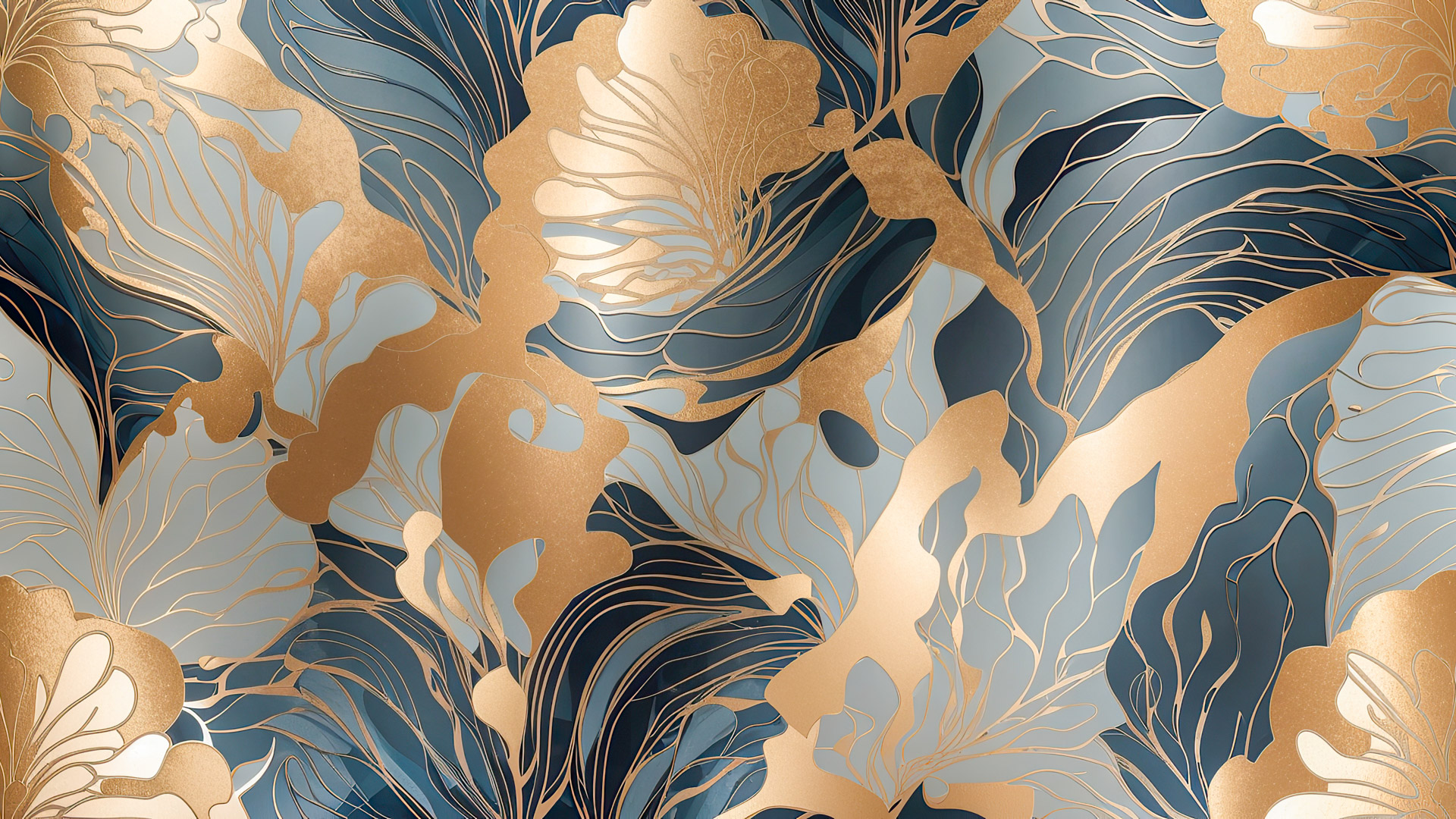 Explore the future with HD abstract wallpaper for desktop, merging organic patterns and metallic textures for an ethereal ambiance.