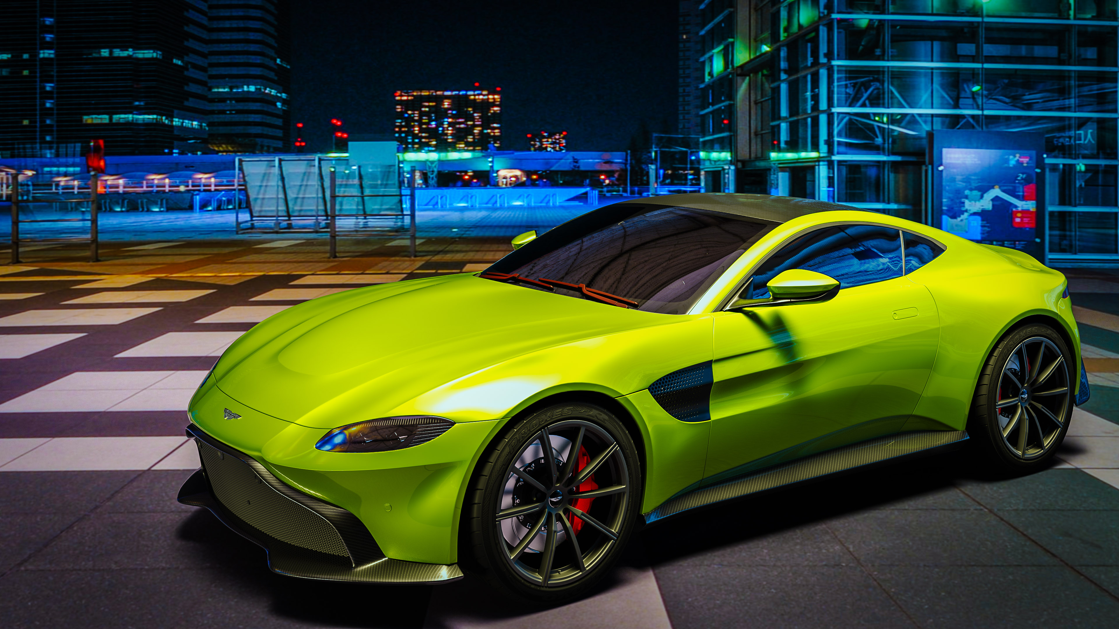 Immerse in the world of luxury with our sports car wallpaper featuring the Aston Martin Vantage, a symbol of British performance and elegance.