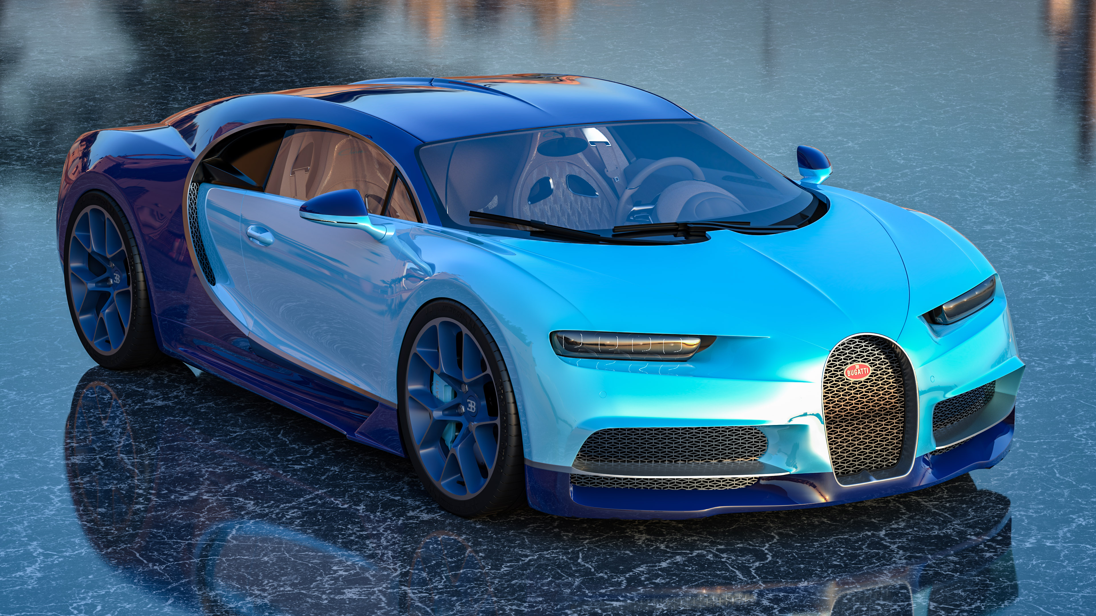 Our super car wallpaper collection wouldn’t be complete without the Bugatti Chiron, a masterpiece of engineering and design, ready to bring a touch of luxury to your screen.