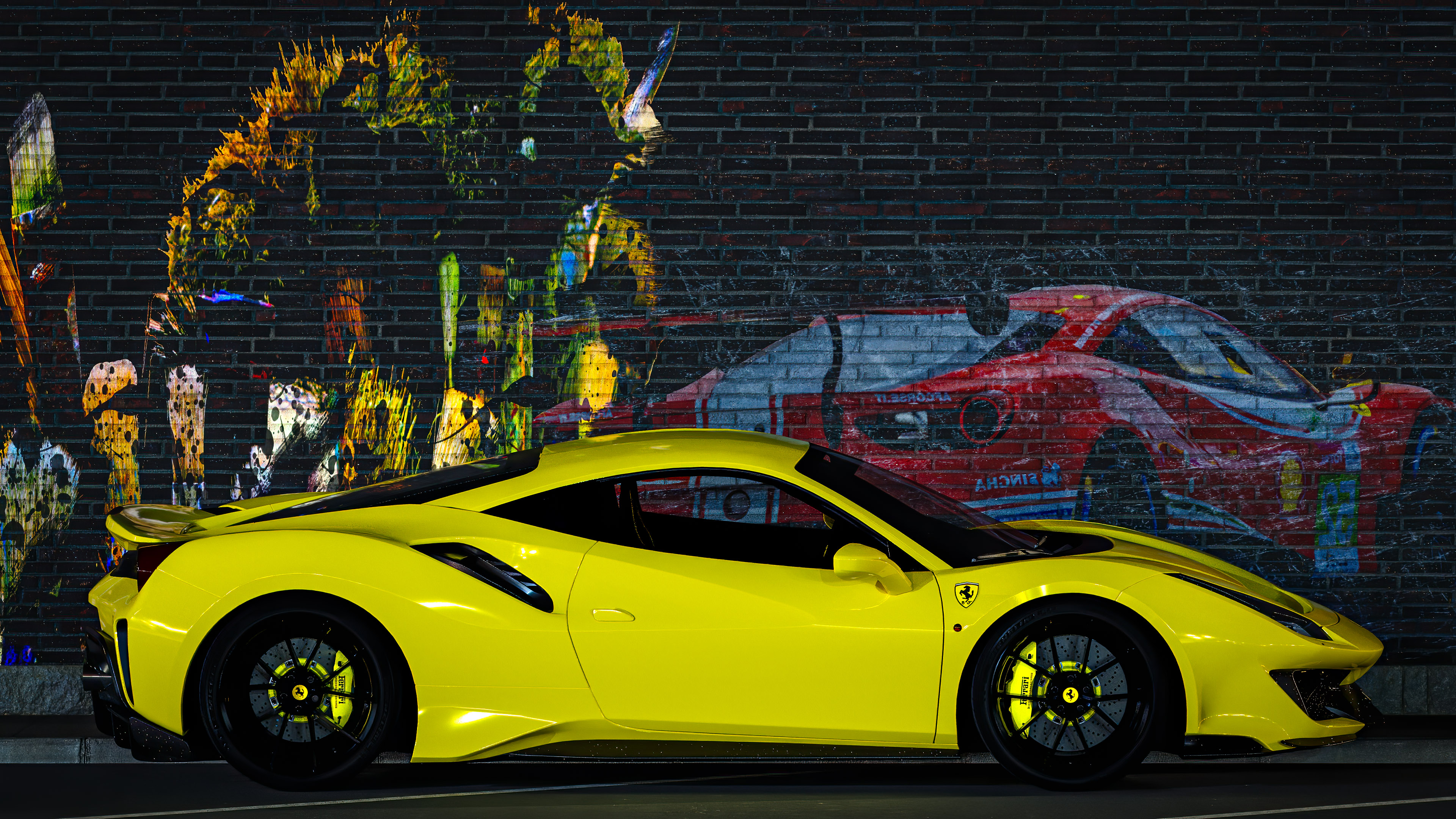 For the Ferrari enthusiasts, we offer a full HD car wallpaper featuring the Ferrari 488, a symbol of Italian craftsmanship and performance, captured in stunning detail.