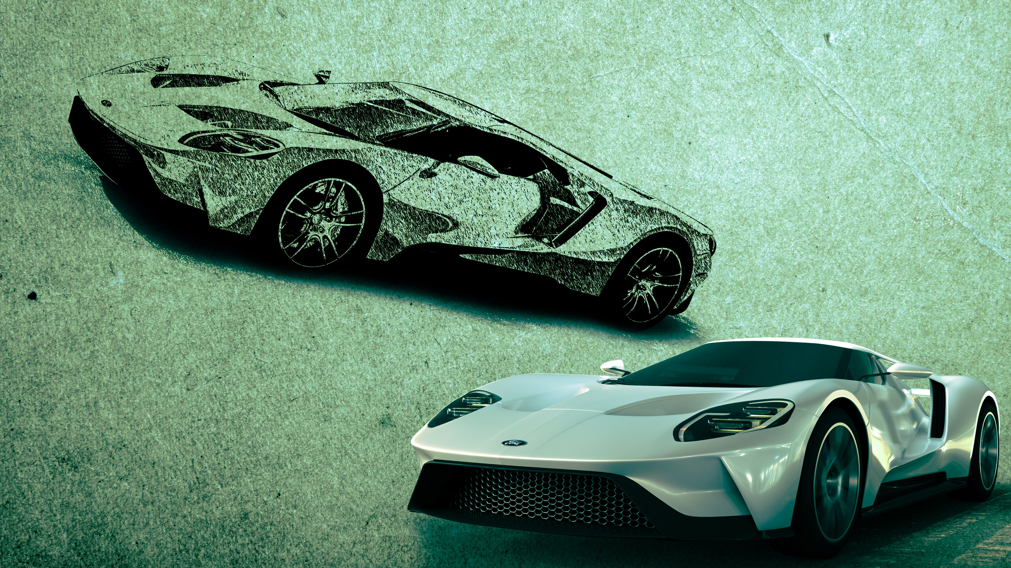 Revel in the legacy of the classic Ford GT with our free car wallpaper, a tribute to its timeless design and performance.