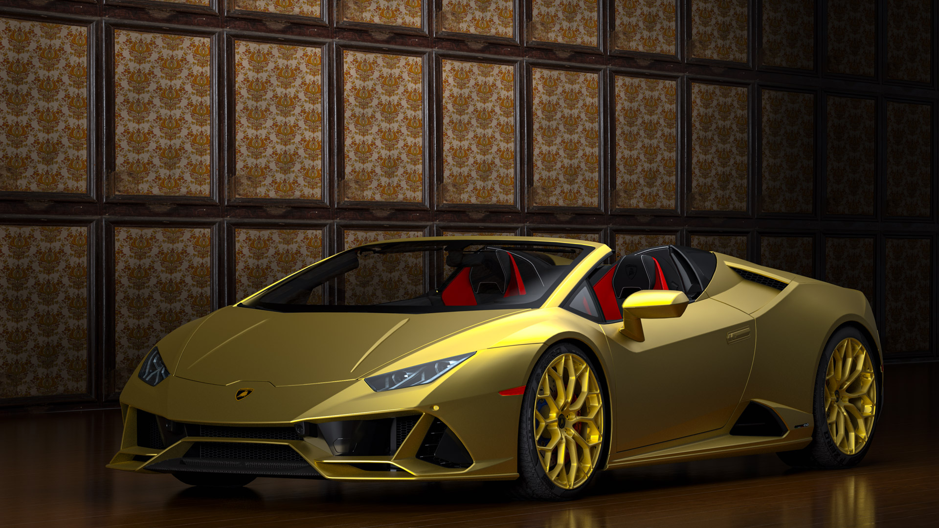 Experience the allure of the Lamborghini Huracán with full HD car wallpaper, bringing the Italian craftsmanship to your device.