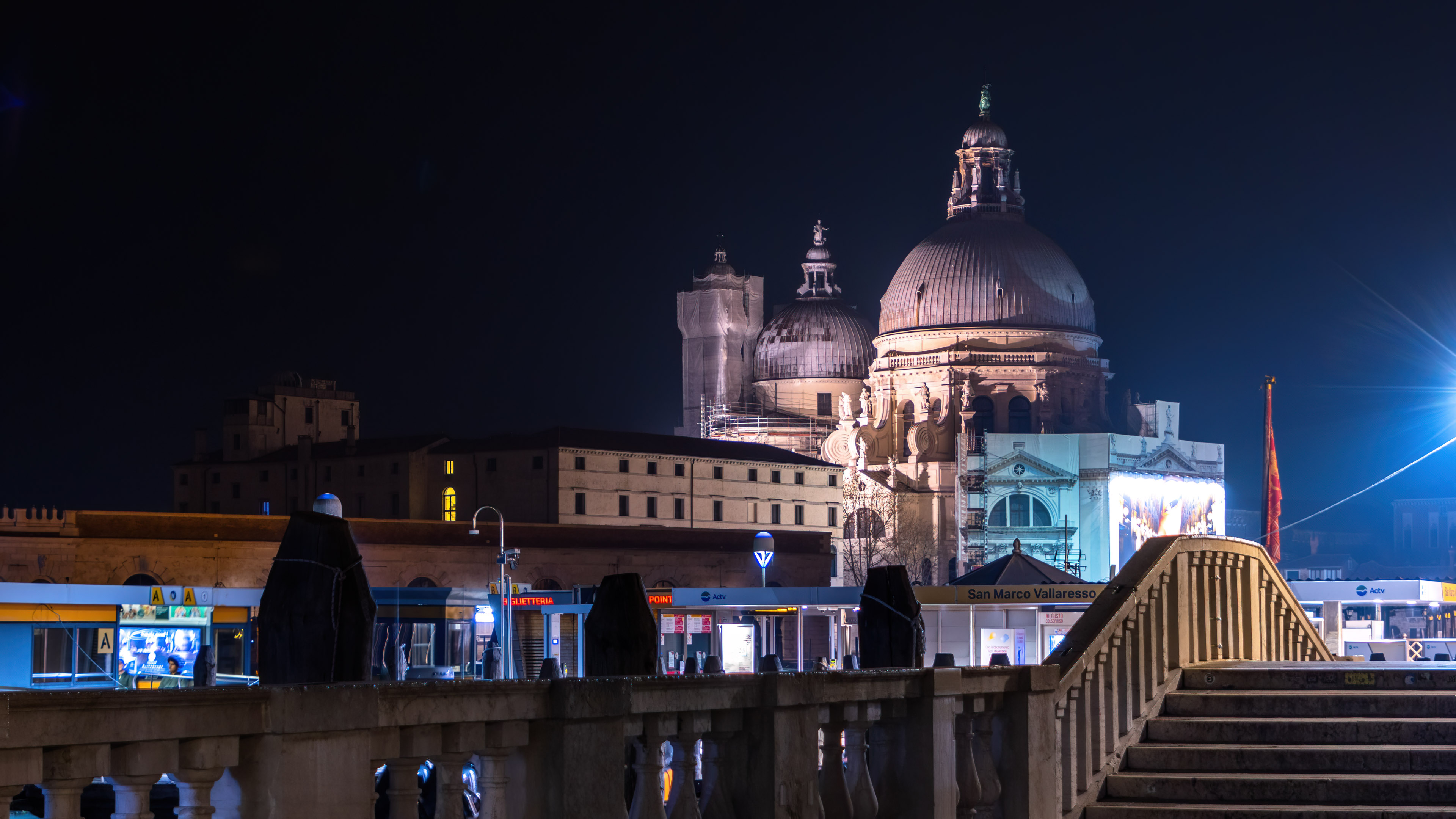 Explore the romantic allure of Venice with our night city wallpaper, featuring its iconic cityscape.