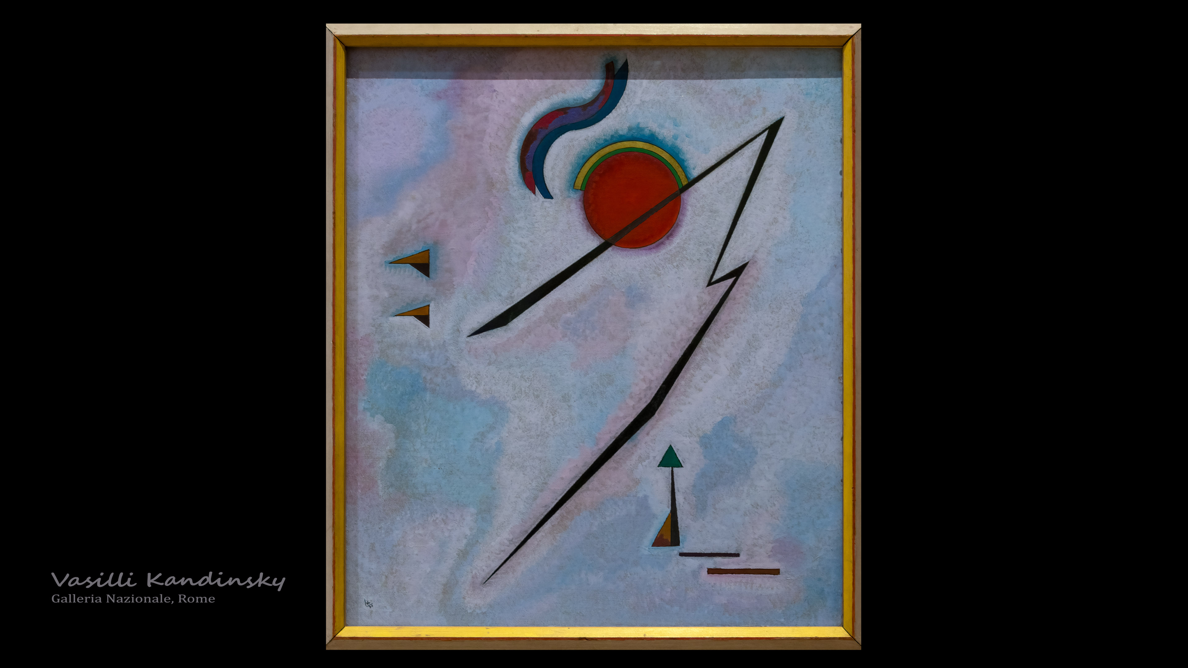 Explore the abstract world of colors and shapes with our Kandinsky 4K painting wallpaper from La Galleria Nazionale, Rome.