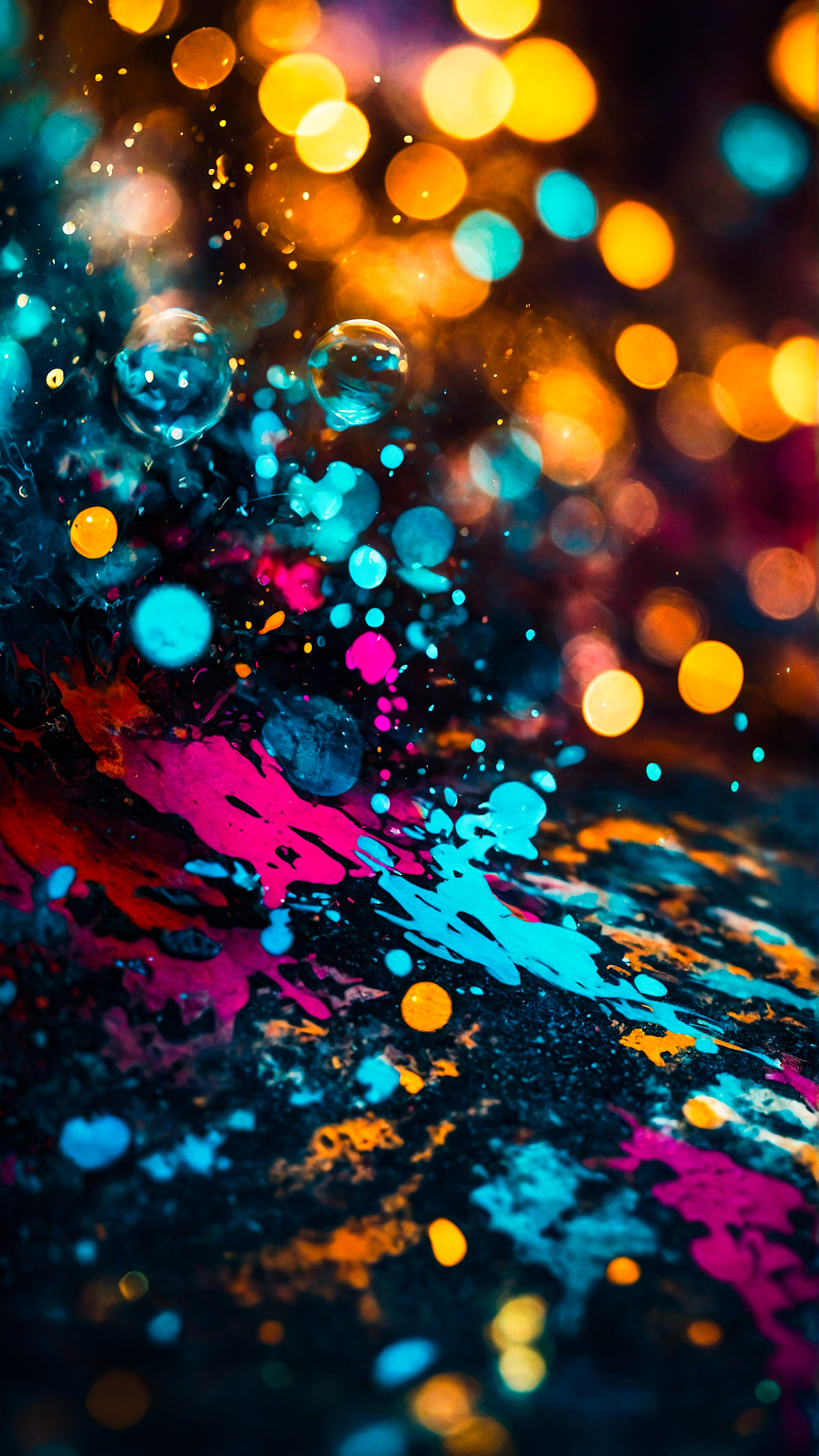 Discover the vibrancy of street art with our cool iPhone background, full of vibrant colors and abstract shapes.