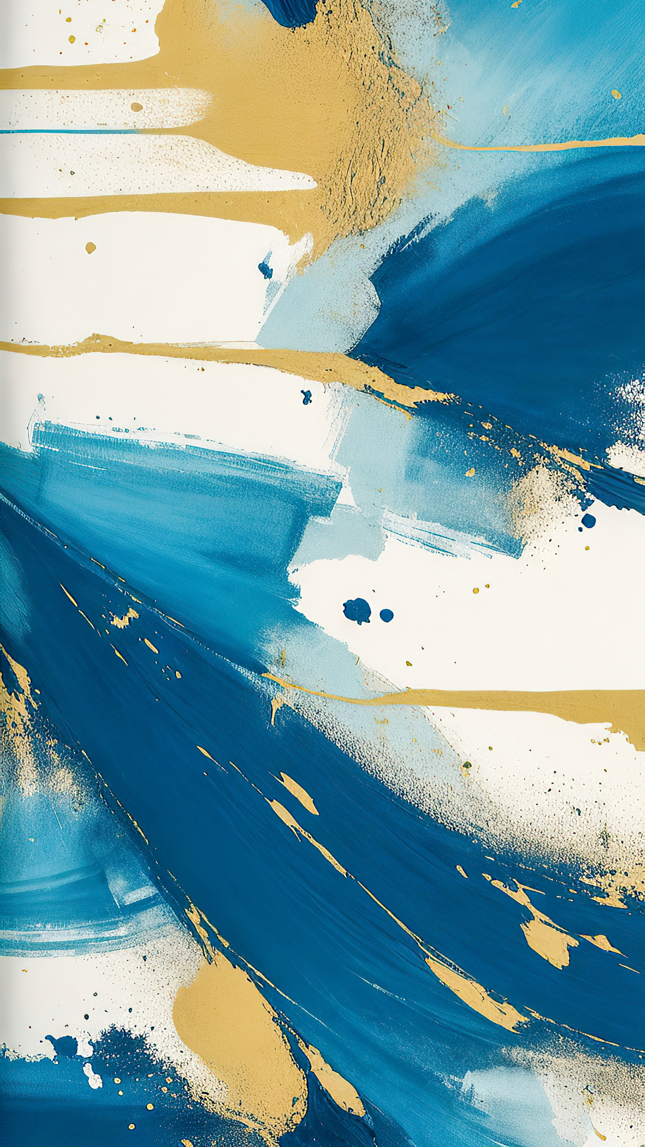 Step into artistic abstraction on your iPhone with 4K abstract wallpaper, featuring rough brushstrokes, smudges, and splatters.