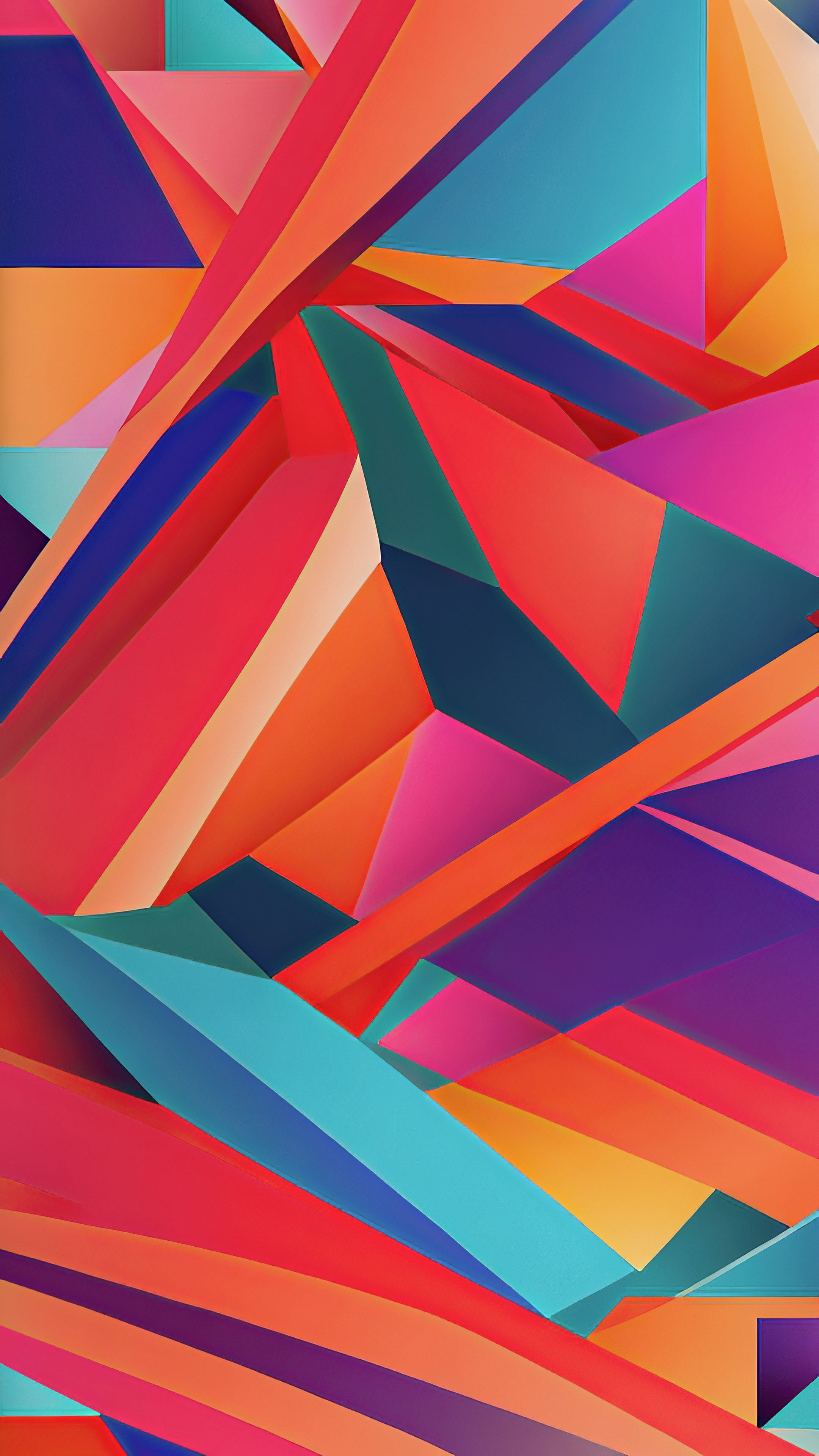 Dive into a world of vibrant hues with abstract wallpaper 4k, showcasing colorful geometric shapes in contrasting brilliance.