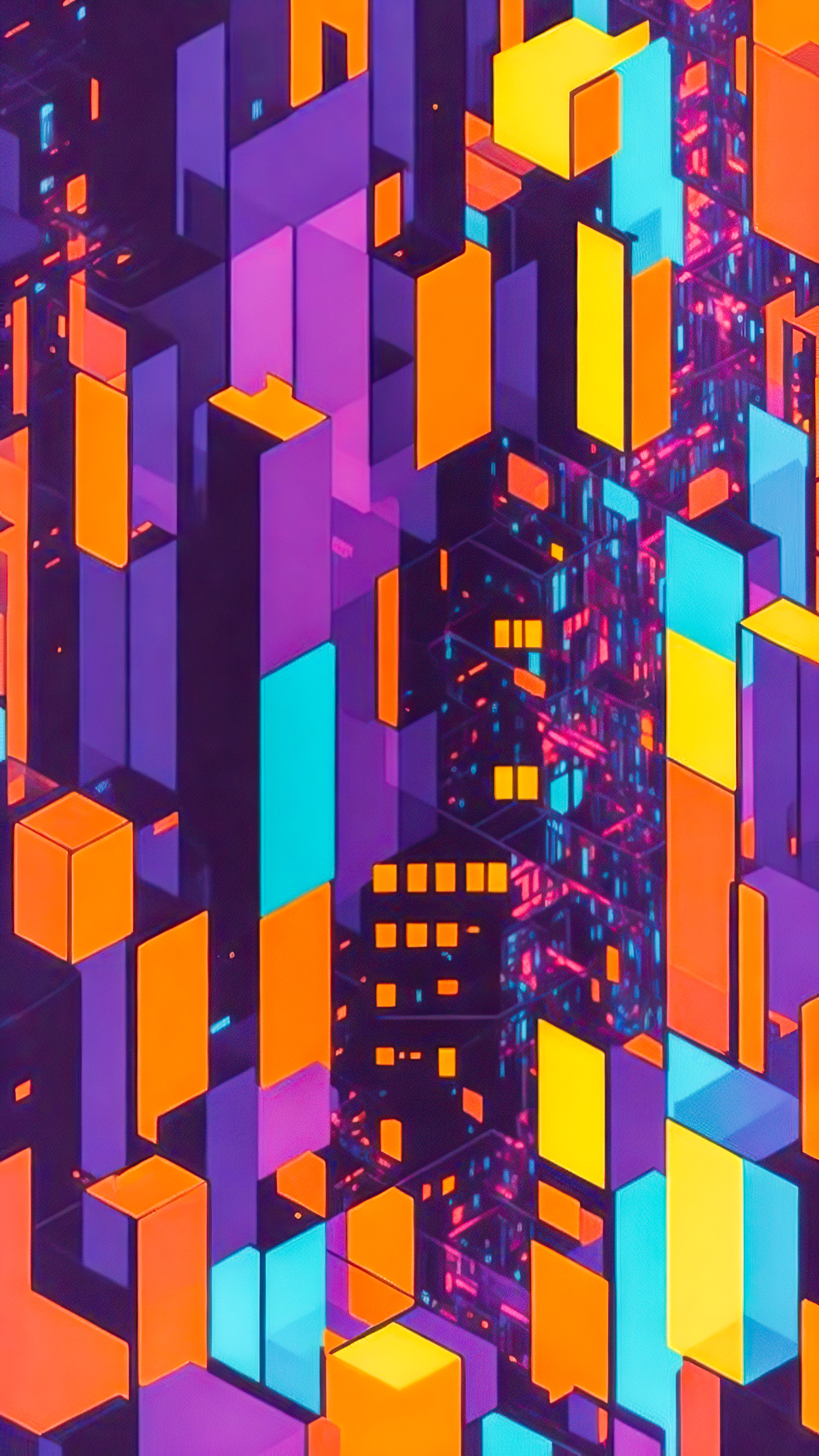 Feel the rhythm and energy of New York with our city abstract iPhone wallpaper.
