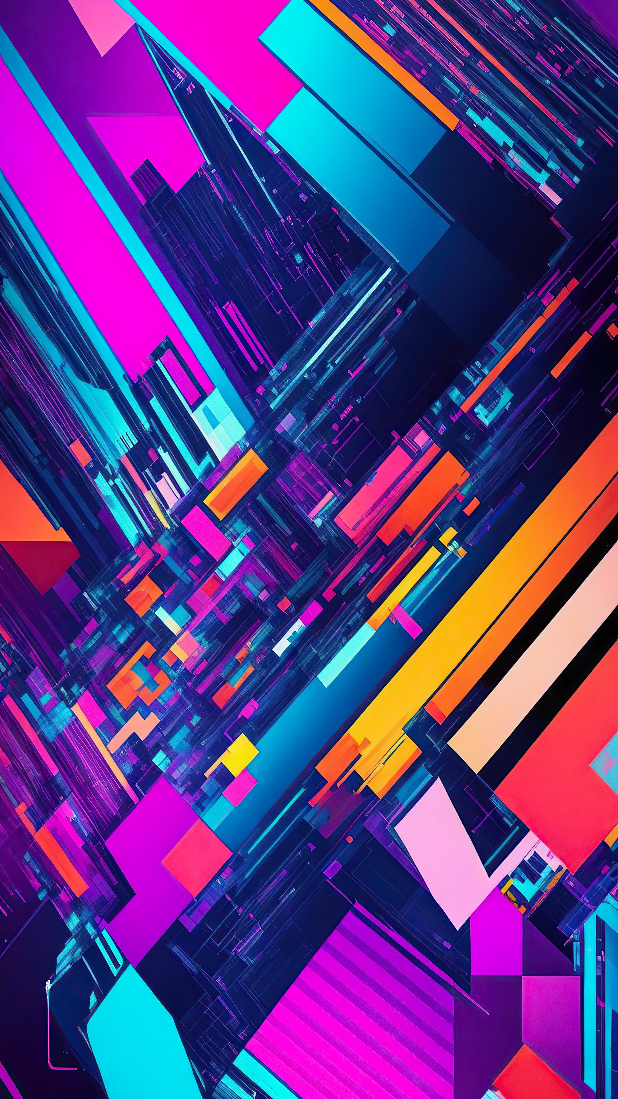 Embark on a journey of technology and art fusion with our abstract wallpaper, specifically crafted for the iPhone.