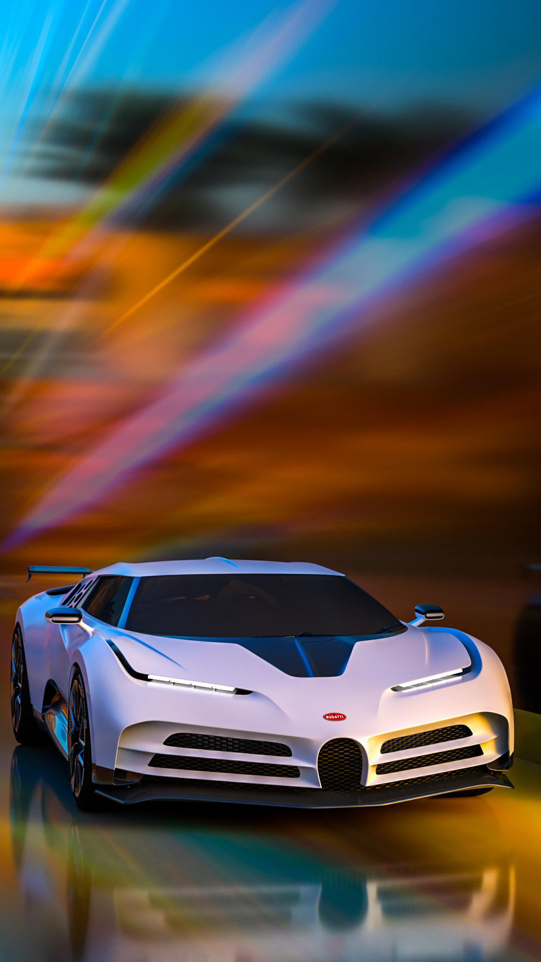 Experience the thrill of speed with our full HD wallpaper featuring the Bugatti Centodieci supercar, a testament to French engineering and luxury.