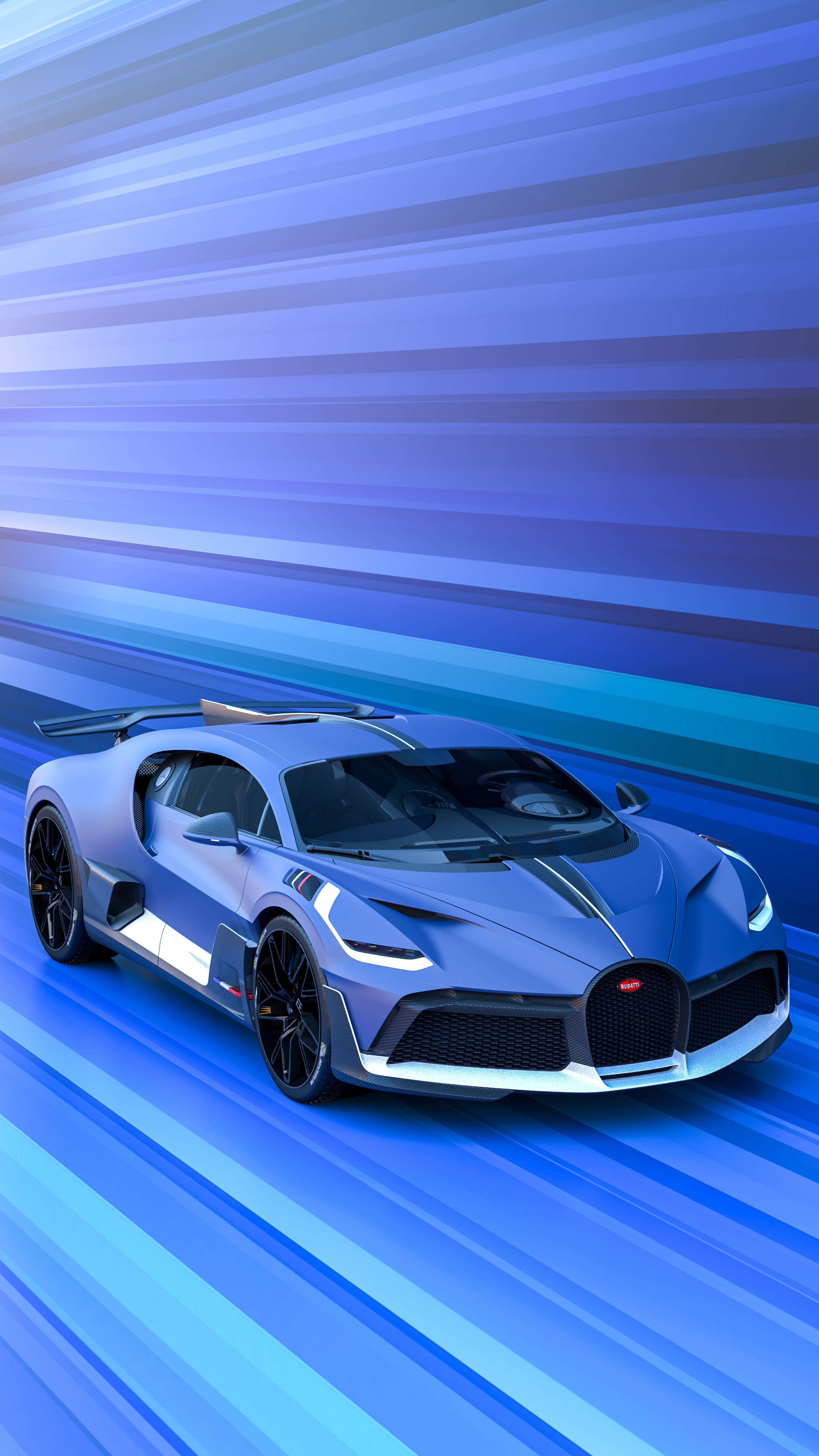 car wallpaper for phone of latest Bugatti DIVO supercar in 4K Ultra HD resolution