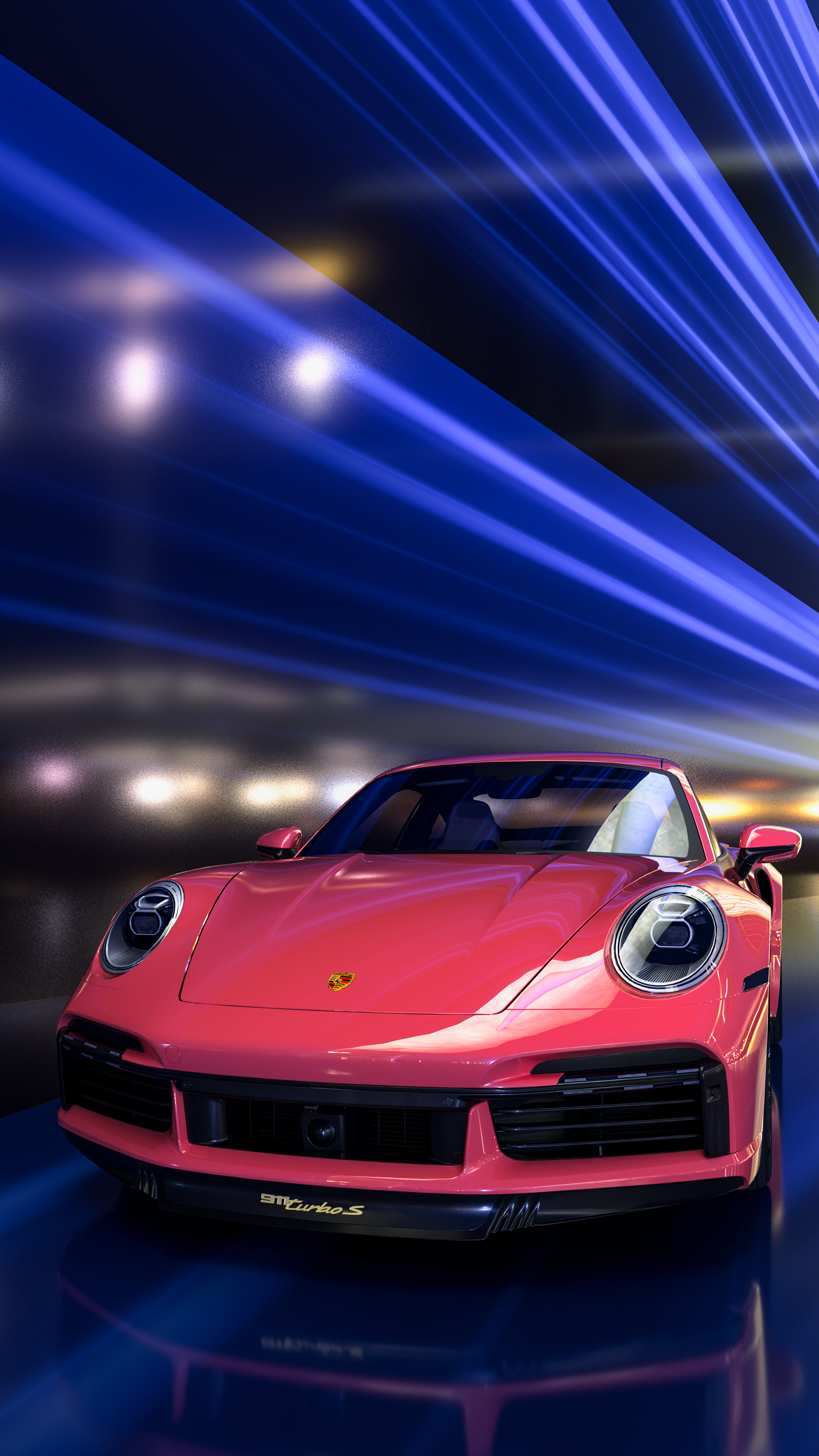Immerse yourself in the 4K iPhone wallpaper, highlighting the Porsche 911, and witness automotive excellence in every detail, available for free download.