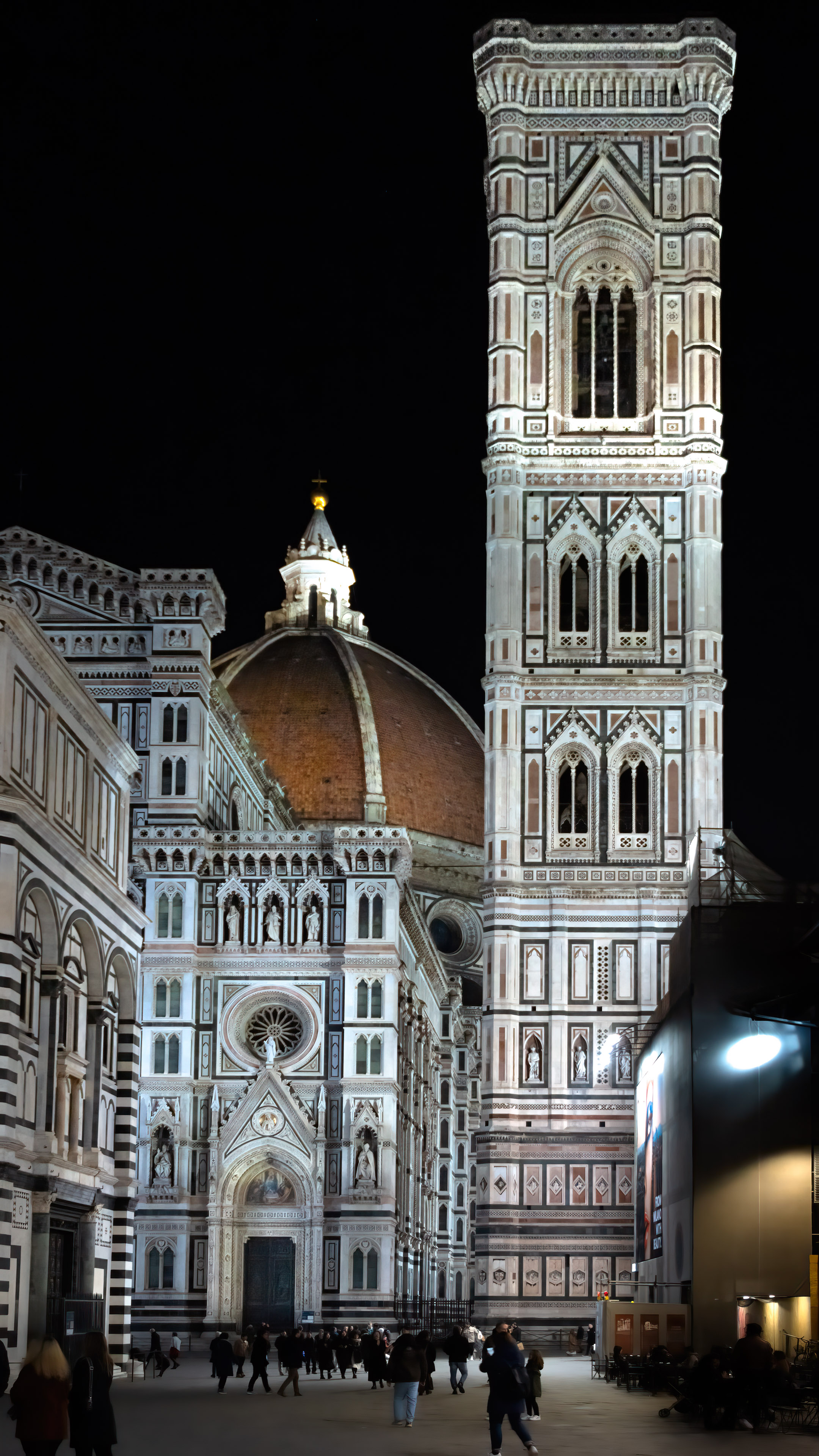 Let the shining city lights and historical landmarks of Florence at night transform your screen into a work of art with our captivating wallpaper.