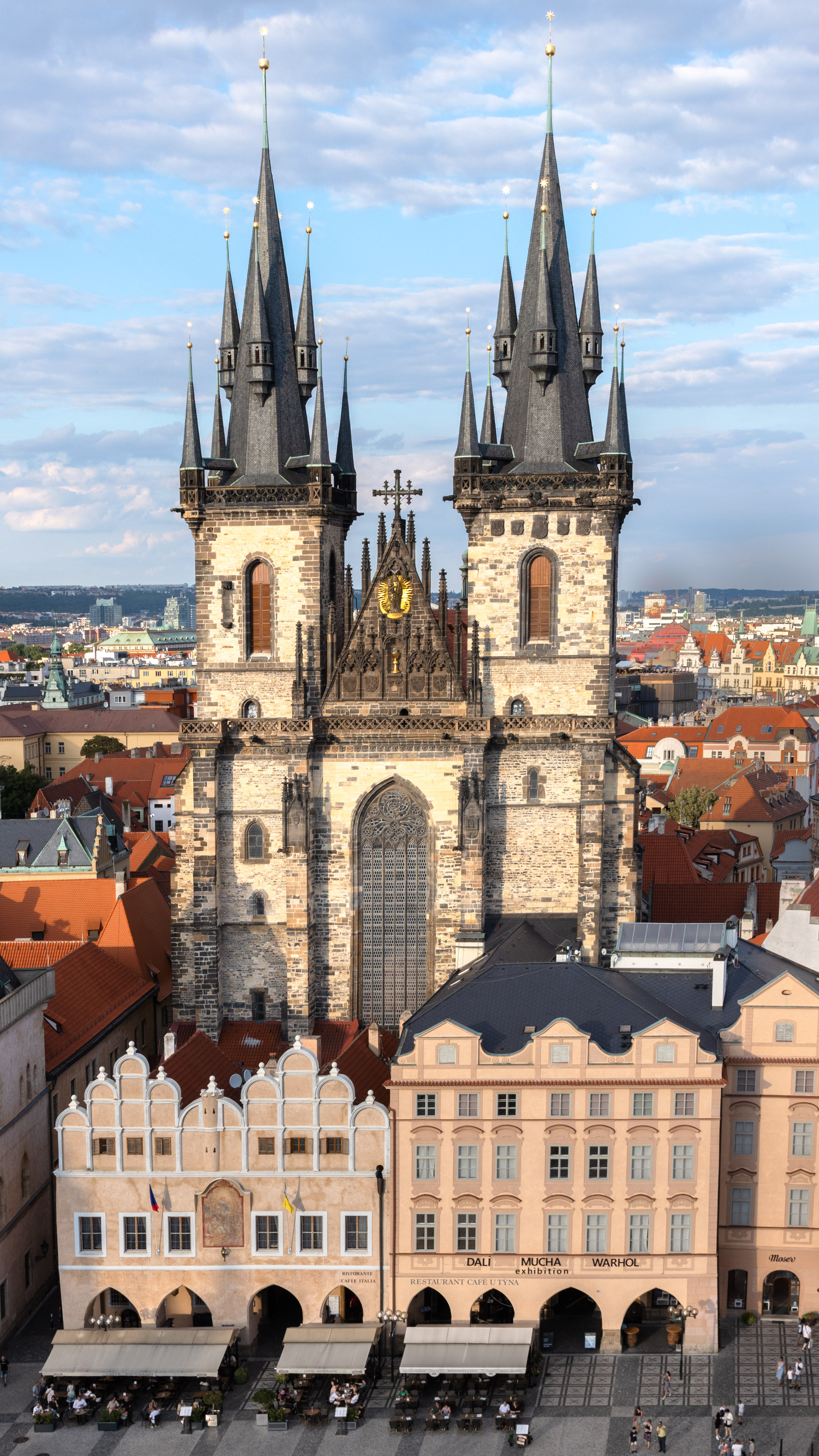 Experience the charm of Prague in 4K with our scenic wallpaper, providing a captivating view of the city's historic architecture.