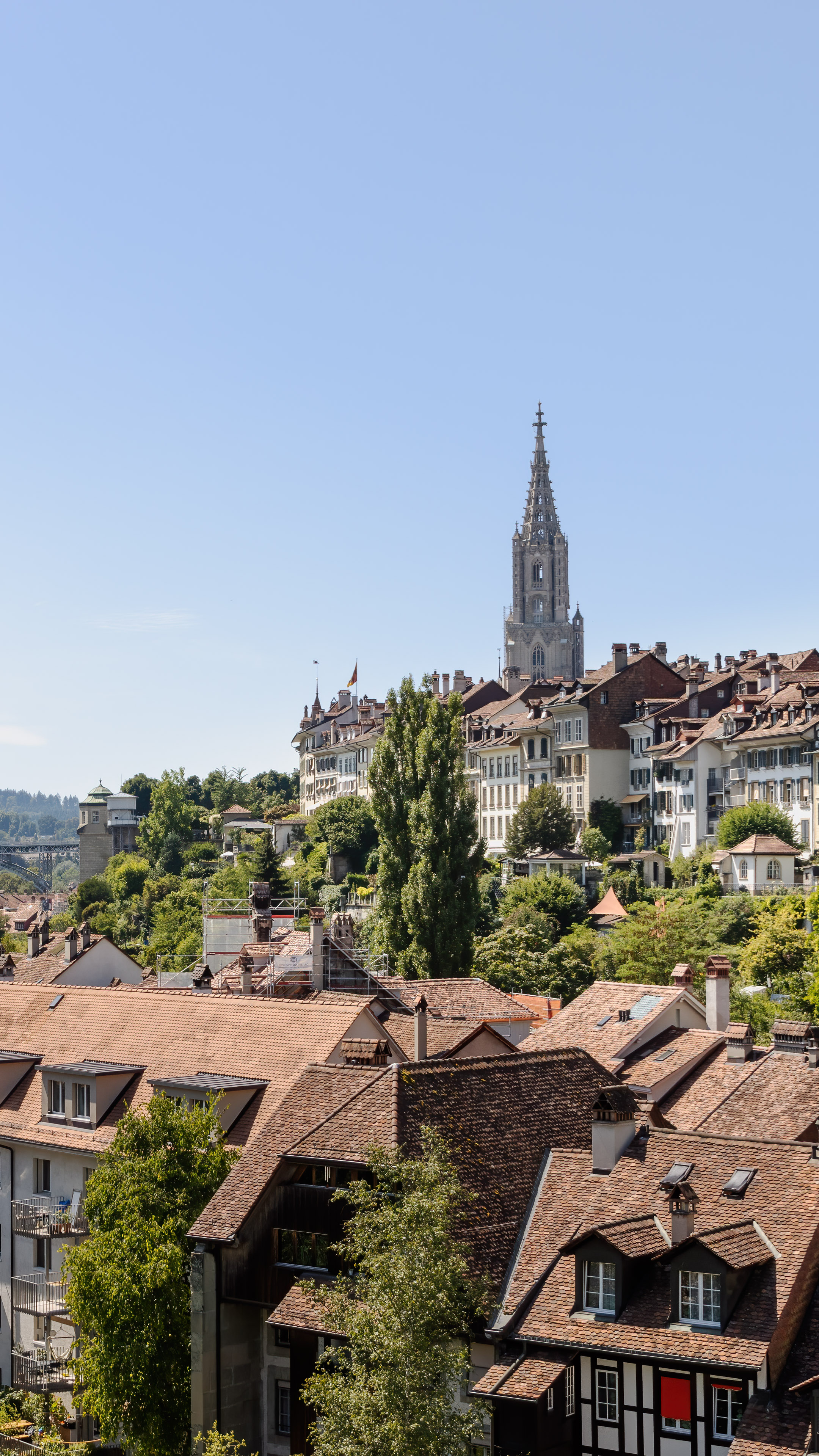Get mesmerized by the stunning views of Bern with this high-quality cityscape wallpaper. Perfect for your desktop or phone background.
