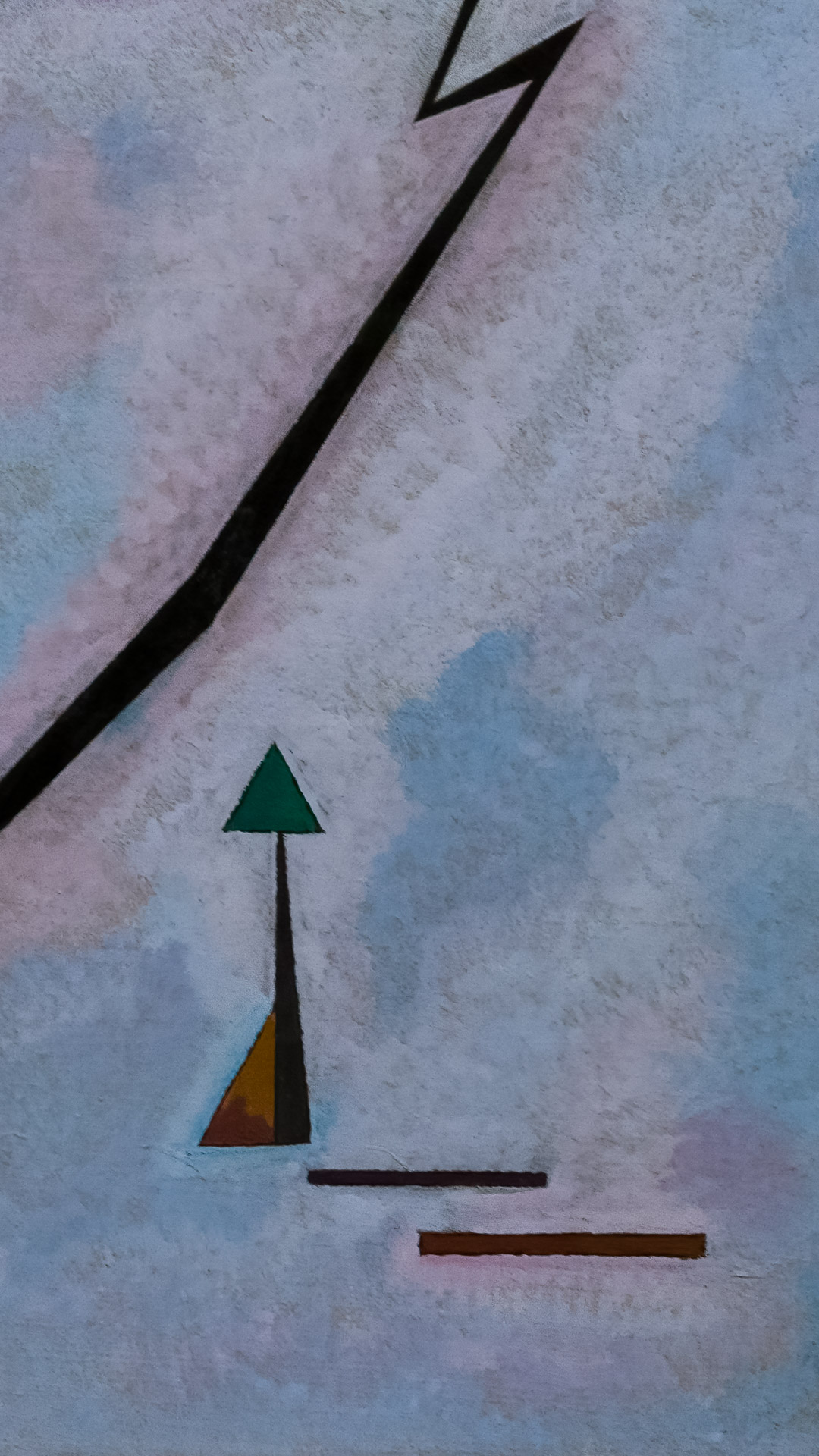 Experience the abstract genius of Kandinsky, as vibrant colors and dynamic shapes enliven your iPhone wallpaper.