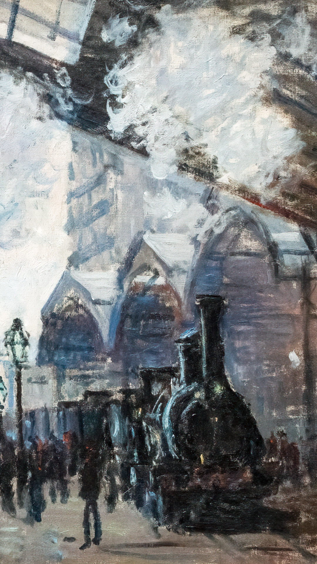 Journey through Claude Monet's La Gare Saint-Lazare, where the beauty of Impressionism comes to life in high definition.
