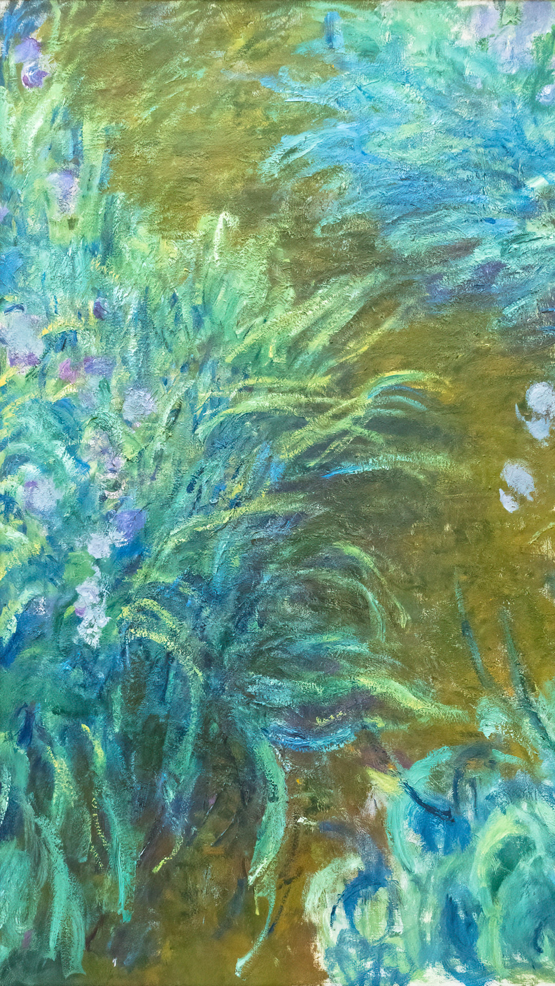 Embrace the vibrant hues of Monet's 'Irises' on your iPhone, where each petal becomes a brushstroke in a garden of digital elegance.