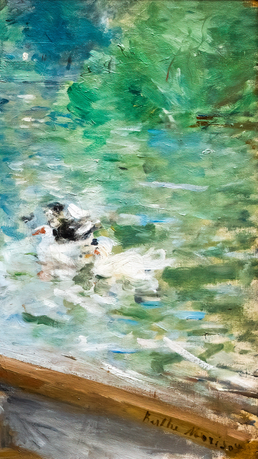 Discover the grace and elegance in Berthe Morisot's impressionism wallpaper, as her artistic touch graces your iPhone, desktop, or mobile.