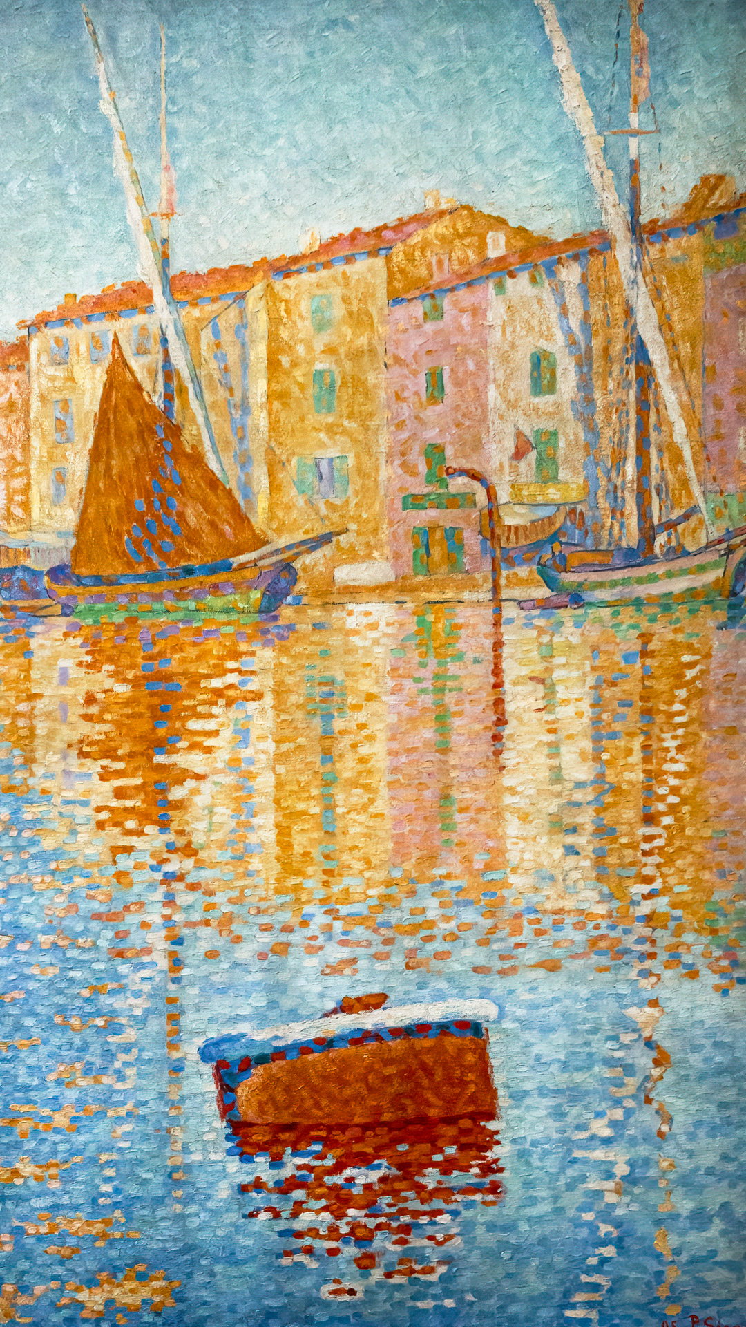 Paul Signac's vibrant brushstrokes come alive on your mobile, creating a dynamic display of pointillist brilliance.